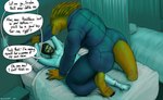 Rating: s
ID: 5441570
Date: 2025-03-18 11:40:43 -0400
Status: active
Score: 74
alice_oxis alien anthro beard big_butt bodysuit butt clothing daxy dialogue doctordj dominant dominant_female duo english_text facial_hair female female_anthro grin hi_res human human_on_anthro inside interspecies larger_anthro larger_female male male/female male_human mammal profanity reptile scales scalie sharp_teeth size_difference skinsuit smaller_human smile speech_bubble story_at_source tail teeth text thick_tail tight_clothing yellow_body yellow_eyes yellow_scales post #5441570