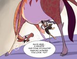 Rating: s
ID: 4635504
Date: 2024-03-03 08:47:51 -0500
Status: active
Score: 35
2021 absurd_res angry anthro belly belly_squish big_belly bigsby_the_bunny book clenched_teeth clothing dialogue digital_media_(artwork) duo ellipsis english_text eyelashes female feral fur giraffe giraffid hand_on_belly hashira_the_giraffe hi_res hooves horn jumping lagomorph leporid mammal markings midriff orange_body orange_fur ossicone overweight overweight_female quadruped rabbit reading reading_book simple_background speech_bubble spots spotted_body spotted_fur squish steaming_mad tail teeth text windspan post #4635504