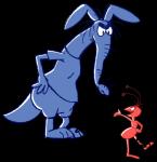 Rating: s
ID: 1433664
Date: 2018-01-22 03:19:56 -0500
Status: active
Score: 8
2017 aardvark alpha_channel annoyed ant antennae_(anatomy) anthro arthropod blue_aardvark blue_body bottomless charlie_ant clothed clothing digital_drawing_(artwork) digital_media_(artwork) duo halabaluu hand_on_hip hi_res hymenopteran insect looking_at_another looking_up mammal open_mouth open_smile red_body signature simple_background size_difference smile the_ant_and_the_aardvark transparent_background post #1433664