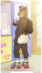 Rating: s
ID: 3053911
Date: 2021-12-02 02:36:02 -0500
Status: active
Score: 45
artdecade backpack bear beverage bottomwear bubble_tea clothed clothing english_text eyewear eyewear_on_head male mammal quad_skates roller_skates shorts solo sunglasses sunglasses_on_head text topless url willy_(artdecade) post #3053911