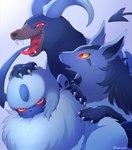Rating: s
ID: 5014885
Date: 2024-08-28 02:41:15 -0400
Status: active
Score: 67
2023 3_toes absol ambiguous_feral ambiguous_gender angry black_body black_fur black_inner_ear black_nose black_tail blue_body blue_fur blue_horn bodily_fluids brown_body brown_fur brown_nose bust_portrait canid canine claws colored digital_media_(artwork) ebizaki fangs feet feral fluffy forehead_gem front_view fur gem generation_2_pokemon generation_3_pokemon glare glowing glowing_eyes grey_background grey_body grey_claws grey_ears grey_fur group hand_on_head hi_res horn houndoom looking_at_another looking_at_viewer lying mammal mightyena mouthless multicolored_body multicolored_fur neck_tuft nintendo on_front open_mouth open_smile pokemon pokemon_(species) portrait quadruped rape_face red_eyes red_tongue ruff shaded signature simple_background smile snout spade_tail sweat sweatdrop tail teeth three-quarter_view toe_claws toes tongue tongue_out trio tuft two_tone_body two_tone_fur white_body white_fur white_horn yellow_sclera post #5014885