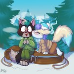 Rating: s
ID: 5258941
Date: 2024-12-22 16:30:55 -0500
Status: active
Score: 25
1:1 2024 akita akita_inu ambiguous_gender anthro border_collie canid canine canis collie domestic_dog duo emily_(peach_embers) eyewear fox fuf glasses herding_dog hi_res kissing kissing_cheek lloxie_(character) mammal mixed_breed nonbinary_(lore) pastoral_dog phasefox scarf sheepdog sled snow spitz startled trans_(lore) winter_clothing winter_coat post #5258941