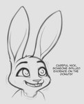 Rating: s
ID: 4449185
Date: 2023-12-02 18:38:18 -0500
Status: active
Score: 81
2023 anthro bodily_fluids buckteeth conditional_dnp disney drugged ears_up english_text female humor judy_hopps lagomorph leporid mammal monochrome rabbit shaking sketch smile solo substance_intoxication sweat teeth text tuftbox zootopia post #4449185