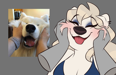 Rating: s
ID: 5675220
Date: 2025-06-29 11:20:36 -0400
Status: active
Score: 61
ambiguous_gender anthro breasts canid canine canis cheek_tuft cleavage clothed clothing daww domestic_dog eyebrows eyeliner eyeshadow face_squish facial_tuft female feral fur hair happy hi_res humor kimbra_(trishabeakens) long_hair makeup mammal markings mole_(marking) nordic_sled_dog parody photo_reference photography_(artwork) raised_eyebrows real reference_image samoyed solo spitz squish tongue tongue_out trishabeakens tuft white_body white_fur post #5675220