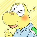 Rating: s
ID: 5055357
Date: 2024-09-16 20:04:15 -0400
Status: active
Score: 15
1:1 anthro bandage bandage_on_face bandage_on_nose blush clothing gesture green_shell hand_gesture hoodie koopa koopa_troopa koops low_res male mario_bros nintendo one_eye_closed open_mouth paper_mario paper_mario:_the_thousand_year_door reptile scalie shell simple_background smile solo star starman_(mario) topwear tukiguma761 turtle unavailable_at_source v_sign wink yellow_background yellow_body post #5055357