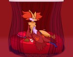 Rating: s
ID: 1792414
Date: 2019-02-14 16:38:37 -0500
Status: active
Score: 53
absurd_res anthro bed bed_sheet bedding bedroom candy card chocolate curtains delphox dessert feet female food furniture generation_6_pokemon heart_bed heart_symbol hi_res holidays looking_at_viewer mahoxy markings mole_(marking) nintendo one_eye_closed petals pokemon pokemon_(species) seductive solo valentine's_day wink post #1792414