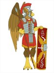Rating: s
ID: 5543117
Date: 2025-05-02 00:48:29 -0400
Status: active
Score: 1
3_toes 5_fingers abs anthro armor avian beak brown_body carpo claws clothed clothing draco-rex_(artist) feathered_wings feathers feet finger_claws fingers gryphon headgear headwear helmet male military military_uniform muscular muscular_anthro muscular_male mythological_avian mythological_creature mythology pyronite(commissioner) roman roman_clothing simple_background soldier solo tail toe_claws toes uniform warrior weapon wings post #5543117