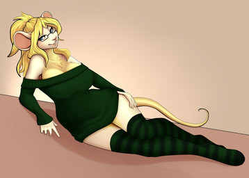 anthro blonde_hair blue_eyes breasts chest_tuft clothed clothing eyewear female glasses hair lying mammal mouse robyn_paperdoll rodent simple_background smile solo tuft
Rating: Safe
Score: 7
User: Millcore
Date: June 21, 2017 anthro blonde_hair blue_eyes breasts chest_tuft clothed clothing eyewear female glasses hair lying mammal mouse robyn_paperdoll rodent simple_background smile solo tuft
Rating: Safe
Score: 7
User: Millcore
Date: June 21, 2017