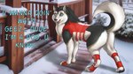 Rating: s
ID: 5323659
Date: 2025-01-22 12:37:20 -0500
Status: active
Score: 38
16:9 absurd_res ai_generated_background aiko_(mr._woland) blue_eyes bottomless canid canine canis clothed clothing domestic_dog ears_up female feral fur gloves handwear hi_res husky looking_at_viewer mammal mr._woland multicolored_body nordic_sled_dog open_mouth pawpads porch raised_tail red_clothing red_shirt red_topwear shirt solo spitz sportswear tail text topwear two_tone_body widescreen winter post #5323659