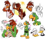 Rating: s
ID: 4574669
Date: 2024-02-03 02:17:33 -0500
Status: active
Score: 168
2024 2_toes amazon_parrot anatid anseriform anthro avian avian_feet backwards_baseball_cap backwards_hat baseball_cap bird blush bodily_fluids brown_eyes chicken closed_smile clothing conditional_dnp crop_top dialogue disney domestic_duck donald_duck duck eye_contact eyes_closed feathers feet galliform gallus_(genus) green_body green_feathers group hands_in_both_pockets hat headgear headwear heart_symbol heat_(temperature) hi_res hug hugging_another hugging_from_behind jose_carioca looking_at_another male male/male mouth_closed multiple_images musical_note musical_symbol narrowed_eyes neotropical_parrot panchito_pistoles parrot phasianid poppin portuguese_text red_body red_crest red_feathers sailor_cap shirt signature simple_background smile sparkles sun sweat symbol tail tail_feathers tank_top text the_three_caballeros toes topwear translated trio true_parrot white_background white_body white_clothing white_feathers white_shirt white_tank_top white_topwear yellow_clothing yellow_crop_top yellow_shirt yellow_topwear post #4574669