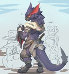 Rating: s
ID: 3384239
Date: 2022-06-10 14:18:06 -0400
Status: active
Score: 394
absurd_res anthro anthrofied armor backpack beak biped black_beak black_body black_scales black_tail blue_body blue_fur blue_tail brown_eyes capcom countershade_tail countershading dialogue digitigrade dragon duo english_text european_mythology feet felid felyne flying_wyvern foot_wraps fur grey_body grey_scales grey_tail hi_res hood knife looking_back lynian male mammal monster_hunter multicolored_body multicolored_tail mythological_creature mythological_scalie mythology nana_(nargacuga) nargacuga pickaxe pupils red_body red_inner_ear scales scalie shovel slit_pupils solo_focus standing tail text tools weapon western_dragon wiosvikulan wraps wyvern yellow_sclera post #3384239