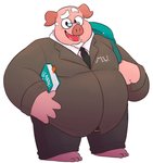 Rating: s
ID: 2356384
Date: 2020-08-03 19:28:14 -0400
Status: active
Score: 9
2020 anthro belly bottomwear clothing domestic_pig eyewear glasses leothelionel male mammal necktie overweight overweight_anthro overweight_male pants pink_body ron_chicha shirt simple_background solo suid suine sus_(pig) the_human_heart_(game) topwear post #2356384