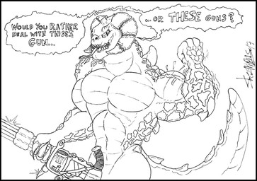 biceps deathclaw english_text fallout gatling_gun gun hi_res horn looking_at_viewer machine_gun male minigun muscular ranged_weapon skianous text video_games weapon
Rating: Safe
Score: 0
User: Quadryder
Date: September 10, 2017 biceps deathclaw english_text fallout gatling_gun gun hi_res horn looking_at_viewer machine_gun male minigun muscular ranged_weapon skianous text video_games weapon
Rating: Safe
Score: 0
User: Quadryder
Date: September 10, 2017