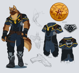 Rating: s
ID: 1324405
Date: 2017-09-08 20:01:07 -0400
Status: active
Score: 35
2015 5_fingers absurd_res anthro arm_tuft badge belt biceps black_nose boots brown_body brown_fur canid canine canis chest_tuft clothed clothing countershading digital_media_(artwork) domestic_dog elbow_tuft electronics english_text fingerless_gloves fingers footwear front_view fully_clothed fur german_shepherd gloves grey_background gun handgun handwear headgear headphones headset herding_dog hi_res holster kemono male mammal model_sheet muscular muscular_anthro muscular_male neck_tuft officer_benson pastoral_dog pecs pistol police police_uniform ranged_weapon shoes simple_background solo takemoto_arashi text tuft uniform utility_belt weapon post #1324405