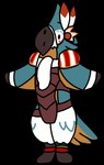 Rating: s
ID: 5600663
Date: 2025-05-26 19:39:49 -0400
Status: active
Score: 28
animated anthro armor avian beak bird blue_body blue_feathers breath_of_the_wild clothed clothing dancing dot_eyes feathers feet kass_(tloz) leather leather_clothing male nintendo rito scarf short_playtime simple_eyes solo stinkvali talons the_legend_of_zelda toes post #5600663