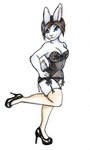 Rating: s
ID: 3376392
Date: 2022-06-06 12:52:57 -0400
Status: active
Score: 14
anthro black_clothing black_footwear black_high_heels black_lingerie black_panties black_shoes black_underwear blue_eyes clothing female footwear garter_straps hair high_heels lagomorph legwear leporid lingerie mammal panties rabbit shiverz shoes short_hair simple_background smile solo stockings teddiette traditional_media_(artwork) underwear post #3376392