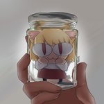 Rating: s
ID: 4392739
Date: 2023-11-03 21:20:31 -0400
Status: active
Score: 77
1:1 :3 absurd_res ambiguous_gender animal_humanoid black_clothing black_footwear blonde_hair bottomwear cat_humanoid cat_smile clothing container cramped digital_media_(artwork) domestic_cat duo extreme_size_difference felid felid_humanoid feline feline_humanoid felis female footwear glass glass_container glass_jar grey_background hair hi_res holding_another holding_container holding_jar holding_object humanoid in_container in_jar inner_ear_fluff jar korzynka larger_ambiguous light_body light_skin looking_at_viewer mammal mammal_humanoid meme mostly_offscreen_character mostly_offscreen_human neco-arc neco_spirit pony_cum_jar_project pupils red_bottomwear red_clothing red_ear_fluff red_pupils red_skirt shaded simple_background size_difference skirt slit_pupils smaller_female smile solo_focus sweater topwear tsukihime tuft type-moon white_clothing white_sweater white_topwear post #4392739
