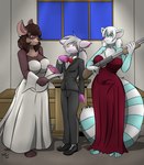 Rating: s
ID: 2743938
Date: 2021-05-17 22:43:26 -0400
Status: active
Score: 13
ailurid anthro barefoot blue_body blue_fur breasts brown_body brown_fur brown_hair cleavage clothed clothing dress facial_markings feet female footwear fur gloves_(marking) grey_hair group gun hair head_markings heterochromia hi_res male mammal markings mask_(marking) ranged_weapon red_panda sailoranna shoes shotgun shotgun_wedding weapon wedding wedding_dress post #2743938