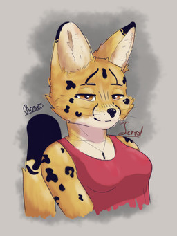 Rating: s
ID: 5761859
Date: 2025-08-07 00:38:29 -0400
Status: pending
Score: 7
4:3 absurd_res anthro clothing collar duo felid feline female fur hi_res mammal red_clothing red_shirt red_topwear roses04 serval shirt simple_background sleeveless_shirt topwear whiskers yellow_body yellow_eyes yellow_fur post #5761859