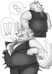 Rating: s
ID: 5447062
Date: 2025-03-21 08:54:12 -0400
Status: active
Score: 29
anthro before_and_after belly belly_expansion big_belly bodily_fluids canid canine canis classy claws clothed clothing coolietf distortion_(project_moon) exclamation_point expansion eyes_closed fur grin heart_symbol hi_res hindley_earnshaw limbus_company male mammal monochrome moobs necktie open_mouth overweight overweight_anthro overweight_male project_moon shocked smile solo speech_bubble suit sweat sweatdrop teeth weight_gain wolf post #5447062