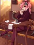 Rating: s
ID: 1249166
Date: 2017-06-19 22:23:30 -0400
Status: active
Score: 17
2016 absurd_res accessory anthro biped black_body black_skin bow_(feature) bow_accessory bow_ribbon brown_body brown_skin clothed clothing digital_media_(artwork) domestic_cat drawing drinking english_text feet felid feline felis female fingerless_(marking) fish hair hair_accessory hair_bow hair_ribbon hi_res hindpaw hybrid inside legwear lips long_hair mammal marine nails paper paws pen pink_hair pink_nose purple_eyes ribbons sinfulwhispers15 sitting solo spots stockings sweater text topwear post #1249166