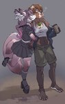 Rating: s
ID: 3778850
Date: 2022-12-29 02:50:32 -0500
Status: active
Score: 67
2022 4_toes 5_fingers absurd_res anthro artist_name beverage biped black_choker black_jewelry black_necklace breasts brown_body brown_fur brown_hair button_ears canid canine canis choker claws cleavage clothed clothing countershade_feet countershade_fur countershade_hands countershade_torso countershading dated digital_media_(artwork) domestic_dog drinking_straw drinking_straw_in_mouth duo ear_piercing ear_ring eyelashes eyes_closed feet female fingers floppy_ears footwear fox fur hair heart_font heart_in_signature heart_symbol hi_res holding_beverage holding_object inner_ear_fluff jewelry looking_at_another mammal midriff navel necklace on_one_leg piercing platform_footwear platform_sandals ring_piercing sandals shoes socks standing text toe_claws toes trixythespiderfox tuft white_inner_ear white_inner_ear_fluff post #3778850