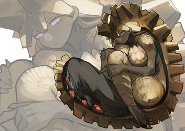 Rating: s
ID: 4728746
Date: 2024-04-18 18:11:11 -0400
Status: active
Score: 23
absurd_res anthro big_breasts breasts brute_wyvern capcom curled_up digital_media_(artwork) feet female hi_res miao_jiangyou monster_hunter non-mammal_breasts purple_eyes scales scalie simple_background tail uragaan yellow_body yellow_scales post #4728746