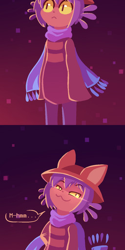 2017 ambiguous_gender animal_humanoid anthro blue_hair blue_scarf brown_hat brown_jacket cat_humanoid clothing comic digital_media_(artwork) dsp2003 feline glowing hair hat humanoid jacket lalieri mammal niko_(oneshot) oneshot scarf simple_background solo standing video_games whiskers yellow_sclera
Rating: Safe
Score: 6
User: dsp2003
Date: October 17, 2017 2017 ambiguous_gender animal_humanoid anthro blue_hair blue_scarf brown_hat brown_jacket cat_humanoid clothing comic digital_media_(artwork) dsp2003 feline glowing hair hat humanoid jacket lalieri mammal niko_(oneshot) oneshot scarf simple_background solo standing video_games whiskers yellow_sclera
Rating: Safe
Score: 6
User: dsp2003
Date: October 17, 2017