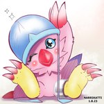 Rating: s
ID: 4207206
Date: 2023-08-01 16:51:36 -0400
Status: active
Score: 15
1:1 ambiguous_gender armor avian bandai_namco bird biyomon blush clothing cuff_(restraint) digimon digimon_(species) feral hat headgear headwear helmet iron_cuffs metal_cuffs one_eye_closed restraints shackled_ankles solo star tohtori_crow wink post #4207206