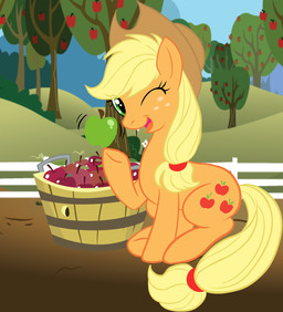 Rating: s
ID: 3762205
Date: 2022-12-20 17:35:34 -0500
Status: active
Score: 17
2013 apple applejack_(mlp) blonde_hair clothing cowboy_hat cutie_mark digital_media_(artwork) earth_pony equid equine eyelashes female fence feral food freckles friendship_is_magic fruit g-blue16 green_eyes hair hasbro hat headgear headwear hi_res hooves horse looking_at_viewer mammal my_little_pony one_eye_closed open_mouth open_smile orange_body orchard plant pony smile solo tail wink winking_at_viewer yellow_tail post #3762205