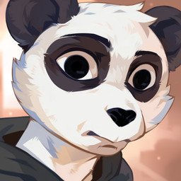 Rating: s
ID: 5650553
Date: 2025-06-18 07:27:43 -0400
Status: active
Score: 5
1:1 anthro bear black_clothing black_markings black_nose black_topwear bust_portrait cheek_tuft clothed clothing corzh77 facial_tuft front_view fur giant_panda head_tuft hi_res looking_at_viewer male mammal markings mouth_closed portrait simple_background solo topwear tuft white_body white_fur post #5650553
