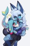 Rating: s
ID: 4953603
Date: 2024-07-31 01:00:48 -0400
Status: active
Score: 24
antennae_(anatomy) anthro armwear avian bird blue_body blue_eyes blue_fur blue_insides blue_mouth blue_skin blue_tongue blush claws clothing cyanotic_epithelium detached_sleeves digital_media_(artwork) duo eyebrow_through_hair eyebrows female female/female fin finger_claws fish fish_tail flokipainter fur hair hi_res hug hybrid inner_ear_fluff lagomorph leporid long_hair looking_at_viewer mammal marine markings neck_tuft portrait pseudo_hair rabbit red_eyes scut_tail shark short_tail simple_background striped_markings stripes tail terena_(axel0527) three-quarter_portrait tongue translucent translucent_hair tuft unusual_insides white_hair wuneng_(ansfwsnake) yellow_sclera post #4953603