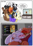 Rating: s
ID: 5096282
Date: 2024-10-05 18:21:56 -0400
Status: active
Score: 43
2_panel_comic anthro avian bird border bottomless canid canine canis clothed clothing cricetid crushpepper cuddling domestic_cat domestic_dog duo english_text featureless_crotch felid feline felis fur gaming group hamster head_on_chest heart_symbol hi_res hoodie male male/male mammal mephitid miitopia multiple_scenes orange_body orange_fur oxynard penguin pepper_(crushpepper) red_eyes rodent skunk text time_skip topwear white_border post #5096282