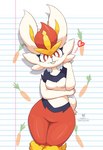 Rating: s
ID: 5187474
Date: 2024-11-17 07:33:04 -0500
Status: active
Score: 101
2024 anthro blue_body blue_fur breasts buckteeth carrot cinderace digital_media_(artwork) eyelashes female food fur generation_8_pokemon heart_symbol hi_res lagomorph leporid mammal medium_breasts nintendo notebook_paper_background plant pokemon pokemon_(species) rabbit raz_dl red_body red_eyes red_fur red_nose round_tail simple_background solo tail teeth vegetable white_body white_fur wide_hips yellow_body yellow_fur post #5187474