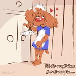 Rating: s
ID: 2872908
Date: 2021-08-10 15:13:09 -0400
Status: active
Score: 8
1:1 2021 ambiguous_gender anthro blush brown_body brown_fur cabinet canid canine canis chocapic clothed clothing conditional_dnp crossed_legs dialogue digital_media_(artwork) domestic_dog english_text feet fur happy head_tuft heart_eyes heart_symbol holidaydipstick inside looking_away maid_uniform mammal nestle partially_clothed pico_(chocapic) red_nose shaded smile solo standing text toony tuft uniform post #2872908