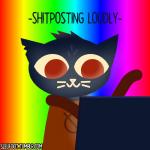 2017 ambiguous_gender animated anthro black_fur cat computer descriptive_noise descriptive_text dyed_fur english_text feline fur hair happy humor laptop mae_(nitw) mammal night_in_the_woods noodle_arms rainbow reaction_image shitposting sleufoot smile solo text whiskers
Rating: Safe
Score: 21
User: WolfOfBlades
Date: September 21, 2017 2017 ambiguous_gender animated anthro black_fur cat computer descriptive_noise descriptive_text dyed_fur english_text feline fur hair happy humor laptop mae_(nitw) mammal night_in_the_woods noodle_arms rainbow reaction_image shitposting sleufoot smile solo text whiskers
Rating: Safe
Score: 21
User: WolfOfBlades
Date: September 21, 2017