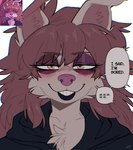 Rating: s
ID: 5175822
Date: 2024-11-11 19:13:29 -0500
Status: active
Score: 1161
2024 anthro biped blush border_collie brown_hair bust_portrait canid canine canis clothed clothed_anthro clothed_female clothing collie crazysnuft dialogue digital_media_(artwork) dimmi_(dimwitdog) dimwitdog domestic_dog eye_through_hair eyebrow_through_hair eyebrows eyelashes eyeliner female female_anthro front_view fur glistening_eyelids hair herding_dog hi_res looking_at_viewer makeup mammal narrowed_eyes pastoral_dog pink_nose portrait sheepdog simple_background smile smirk solo speech_bubble teeth text topwear translucent translucent_hair white_background yellow_eyes post #5175822