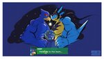 Rating: s
ID: 2569427
Date: 2021-01-13 05:41:51 -0500
Status: active
Score: 6
anthro arexu arexualex avian bird blue_body blue_feathers blue_scales border clothed clothing dragon duo falco_lombardi feathers fist_bump gesture hi_res looking_at_another macro male mythological_creature mythological_scalie mythology nintendo planet scales scalie space star_fox terra_macro text topless white_border post #2569427