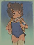 Rating: s
ID: 5127737
Date: 2024-10-20 12:08:44 -0400
Status: active
Score: 149
accessory animal_humanoid backpack bear clothing female fish gorarati hair hair_accessory hairpin hi_res humanoid mammal mammal_humanoid marine one-piece_swimsuit personal_alarm plushie salmon salmonid_(fish) short_hair side_eye solo swimwear tail ursid_humanoid young post #5127737