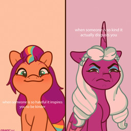 Rating: s
ID: 5731813
Date: 2025-07-24 17:07:32 -0400
Status: pending
Score: 3
1:1 2024 absurd_res artist_name black_eyebrows blonde_mane blue_eyeshadow blue_mane blush closed_frown digital_drawing_(artwork) digital_media_(artwork) duo earth_pony english_description english_text equid equine eyebrows eyelashes eyeshadow feathered_wings feathers female female_feral feral flat_colors folded_wings frown frowning_at_viewer fur furrowed_brow furrowed_eyebrows green_mane happy hasbro hi_res horn horse long_mane looking_at_viewer makeup mammal mane meme miserable mlp_g5 mouth_closed multicolored_mane multiple_scenes my_little_pony mythological_creature mythological_equine mythology opaline_(mlp) orange_background orange_body orange_eyebrows orange_fur pony purple_background purple_body purple_fur purple_horn purple_mane purple_wings red_mane scowl simple_background smile smiling_at_viewer starburst_uwu sunny_starscout_(mlp) teal_eyes text two_tone_mane unicorn_horn when_someone_is_so_hateful_it_inspires_you_to_be_kinder white_mane winged_unicorn wings wrinkles post #5731813