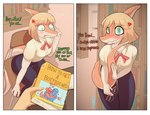 Rating: s
ID: 5546127
Date: 2025-05-03 12:50:48 -0400
Status: active
Score: 91
2025 5_fingers absurd_res anon_(snoot_game) anthro artist_name blonde_hair blush bone_frill book bow_ribbon cavemanon_studios clothing collared_shirt detailed_background dialogue digital_drawing_(artwork) digital_media_(artwork) dinosaur dress_shirt duo embarrassed english_text eyewear female fingers first_person_view frill_(anatomy) glasses goodbye_volcano_high hadrosaurid hair hi_res human human_pov inside library light-skinned_male light_body light_skin long_tail looking_at_viewer male male_pov mammal multicolored_body multicolored_scales naomi_(gvh) orange_body orange_scales ornithischian ornithopod parasaurolophus pencil_(object) prehistoric_species reptile scales scalie seven_(artist) shirt short_hair sitting snoot_game snout spiked_tail spikes spikes_(anatomy) tail talking_to_viewer tan_body tan_scales teal_eyes text topwear two_tone_body two_tone_scales watermark post #5546127