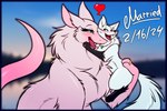 Rating: s
ID: 4672026
Date: 2024-03-21 20:10:55 -0400
Status: active
Score: 96
2024 3:2 ambiguous_gender asaneman blurred_background blush canid canine dated digit_ring digitigrade duo female_(lore) feral fluffy fox fur green_eyes grey_body grey_fur hairless_tail hi_res holding_another hug jewelry leg_markings male_(lore) mammal markings married_couple mecranord necklace paws ring romantic romantic_couple sammy_(asaneman) size_difference smile socks_(marking) wedding_ring zira_(ziravore) ziravore post #4672026