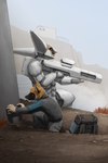 Rating: s
ID: 5596758
Date: 2025-05-25 05:50:51 -0400
Status: active
Score: 20
2025 2:3 anthro armor athletic backpack big_ears black_body black_fur black_nose blue_eyes bomb bottomwear brown_body brown_eyes brown_fur canid canine canis clothed clothed_anthro clothed_male clothing domestic_dog duo explosives felid focused fully_clothed fully_clothed_anthro fully_clothed_male fur german_shepherd gun headgear helmet herding_dog hi_res holding_object holding_weapon ipoke kendur krieg_gsd male mammal outside pants pastoral_dog paws plate_armor ranged_weapon rifle shirt si'itiae size_difference tail tan_body tan_fur topwear weapon post #5596758