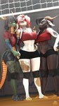 Rating: s
ID: 3429818
Date: 2022-07-05 15:47:07 -0400
Status: active
Score: 63
2022 2_horns 3d_(artwork) 9:16 abs akiko_(akikosfm) ali_(domibun) anthro arm_tattoo arm_warmers armwear asian_mythology barcode barcode_print big_breasts black_body black_bottomwear black_clothing black_fur black_hair black_shorts black_sneakers blue_eyes bottomwear bovid bra breasts brown_body brown_fur caprine chest_tattoo clothing conditional_dnp curved_horn digital_media_(artwork) domi3d dragon east_asian_mythology eastern_dragon facial_tattoo female fingerless_(marking) fur gesture goat grey_clothing grey_thong grey_underwear group hair hand_gesture hand_on_hip hi_res highlights_(coloring) hooves horn kara_(daloaf) knee_pads leg_tattoo looking_at_viewer mammal middle_finger multicolored_body multicolored_fur multicolored_hair muscular muscular_female mythological_creature mythological_scalie mythology net orange_eyes petruz_(modeler) red_clothing red_eyes red_hair red_highlights red_topwear scalie shorts sport sports_bra tail tattoo thick_thighs thong topwear trio two_tone_body two_tone_fur two_tone_hair underwear volleyball volleyball_net warfare_goat warfaremachine_(modeler) white_body white_fur white_hair wingless_dragon post #3429818