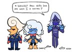 Rating: s
ID: 5626511
Date: 2025-06-07 11:23:59 -0400
Status: active
Score: 91
bovid caprine darkner ddewlie deltarune elemental_creature elemental_humanoid elnina_(deltarune) english_text eyes_closed female feral group hi_res humanoid lanino_(deltarune) male mammal not_furry_focus rouxls_kaard sheep simple_background speech_bubble text trio undertale_(series) white_background worm post #5626511