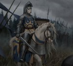 Rating: s
ID: 4402689
Date: 2023-11-08 17:06:54 -0500
Status: active
Score: 93
2023 ambiguous_gender anthro armor biped bridle caparison clothing couter detailed_background digital_media_(artwork) domestic_cat equid equine felid feline felis feral fur gauntlets gloves greaves group hair handwear headgear helmet hi_res holding_melee_weapon holding_object holding_shield holding_sword holding_weapon honovy horse knight mammal melee_weapon military open_visor outside pauldron polearm poleyn quadruped reins rerebrace riding sabatons saddle shield soldier spear sword tabard vambrace warrior weapon whiskers white_body white_fur white_hair post #4402689