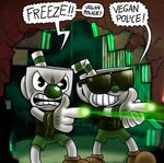 Rating: s
ID: 5599204
Date: 2025-05-26 06:40:22 -0400
Status: active
Score: 4
2018 bracelet breaking_wall clothed clothing container cup cuphead_(character) cuphead_(game) digital_drawing_(artwork) digital_media_(artwork) duo eyewear finger_gun for_a_head gesture glasses green_clothing hand_gesture humanoid jewelry killb94_(artist) male mugman object_head police scott_pilgrim_(series) shooting wall_(structure) post #5599204