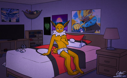 Rating: s
ID: 5762631
Date: 2025-08-07 13:03:16 -0400
Status: active
Score: 8
anthro anthrofied bed bed_covers bed_sheet bedding bedroom bedroom_eyes clothing codyf0xx eeveelution fan_character fur furniture generation_1_pokemon generation_7_pokemon green_eyes hi_res jolteon legendary_pokemon male narrowed_eyes nintendo pokemon pokemon_(species) poster seductive underwear yellow_body yellow_fur zayden zeraora post #5762631