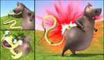 Rating: s
ID: 5004257
Date: 2024-08-23 03:45:31 -0400
Status: active
Score: 14
3d_(artwork) absurd_res angry anthro asphyxiation big_butt black_border blender_(artwork) blue_sky border bottom_heavy butt butt_slam butthurt choking comic common_hippopotamus digital_media_(artwork) dreamworks duo female feral forked_tongue gloria_(madagascar) grass hi_res hippopotamid kung_fu_panda madagascar_(series) mammal master_viper nude ocsda plant reptile rivalry scalie sky snake tongue viper post #5004257