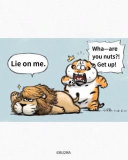 Rating: s
ID: 5673417
Date: 2025-06-28 13:33:45 -0400
Status: active
Score: 2
2025 4:5 anthro black_nose bodily_fluids bu2ma dialogue duo english_text felid hi_res lion lying male mammal open_mouth overweight overweight_male pantherine surprised sweat text tiger post #5673417